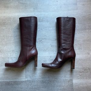 Miu Miu Dark Brown Heeled Boots